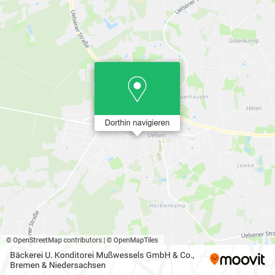Bäckerei U. Konditorei Mußwessels GmbH & Co. Karte