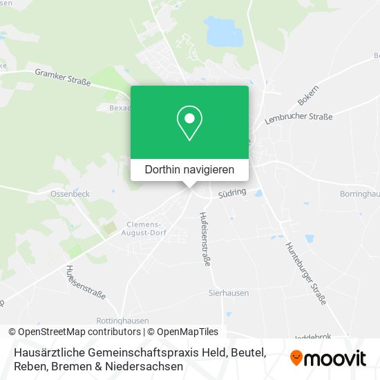 Hausärztliche Gemeinschaftspraxis Held, Beutel, Reben Karte
