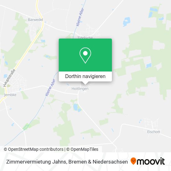 Zimmervermietung Jahns Karte