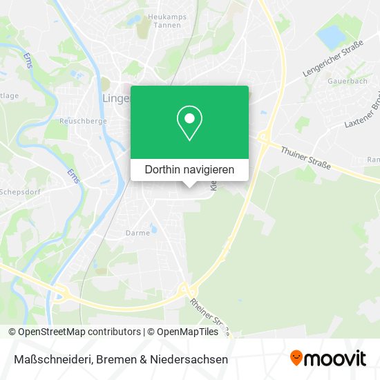 Maßschneideri Karte