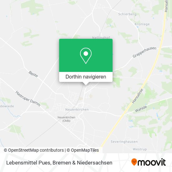 Lebensmittel Pues Karte