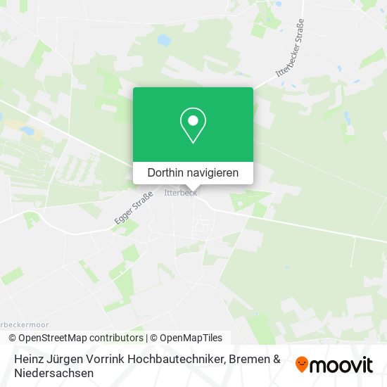 Heinz Jürgen Vorrink Hochbautechniker Karte