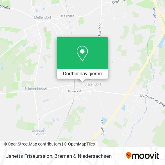 Janetts Friseursalon Karte