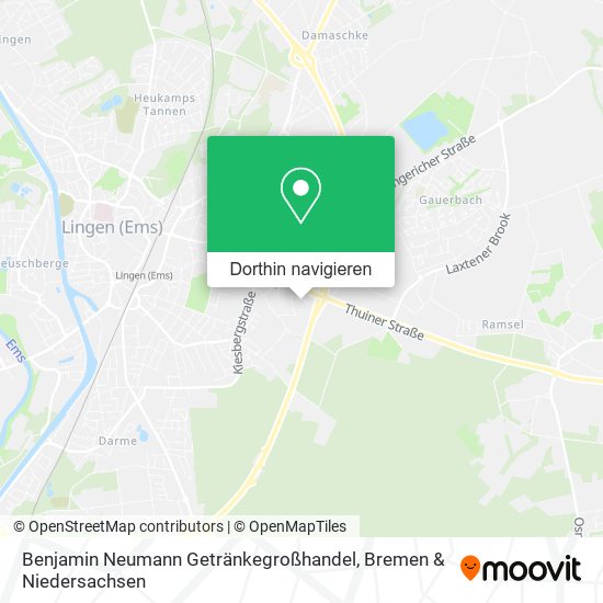 Benjamin Neumann Getränkegroßhandel Karte