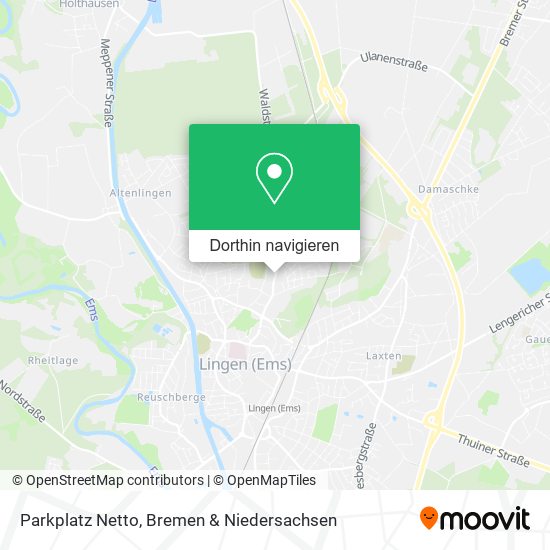 Parkplatz Netto Karte