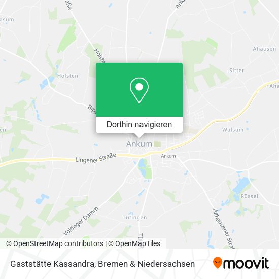 Gaststätte Kassandra Karte