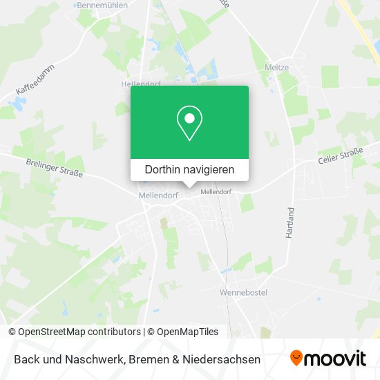 Back und Naschwerk Karte