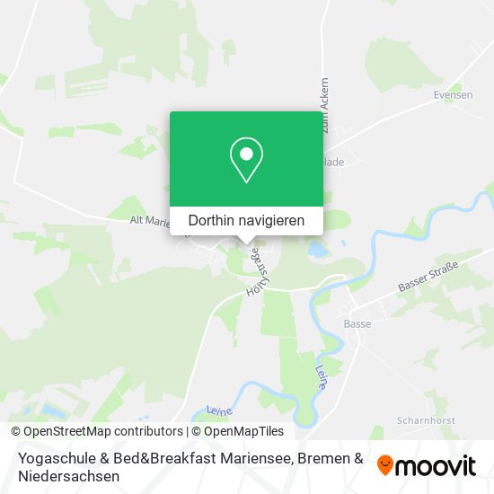 Yogaschule & Bed&Breakfast Mariensee Karte