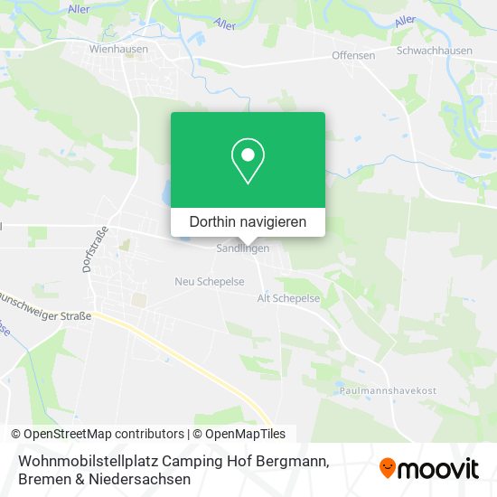 Wohnmobilstellplatz Camping Hof Bergmann Karte