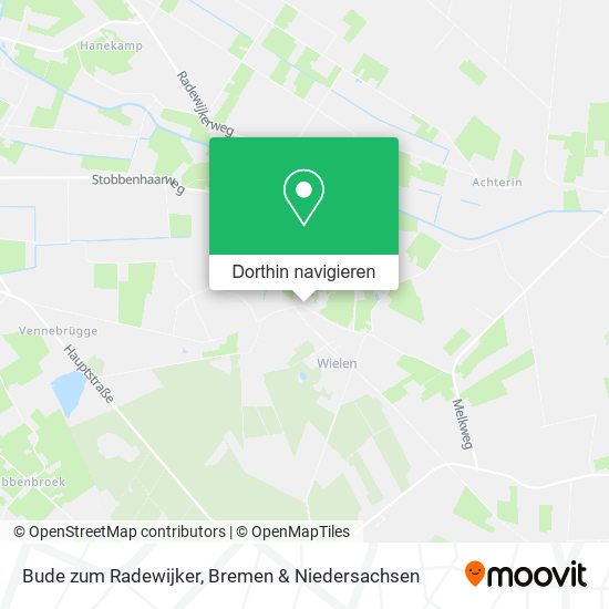 Bude zum Radewijker Karte