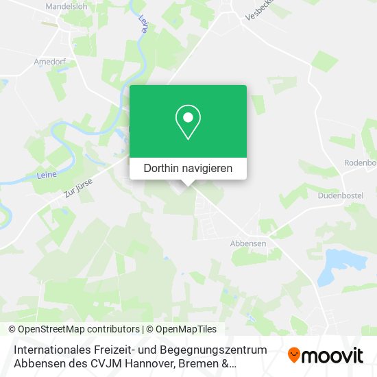 Internationales Freizeit- und Begegnungszentrum Abbensen des CVJM Hannover Karte