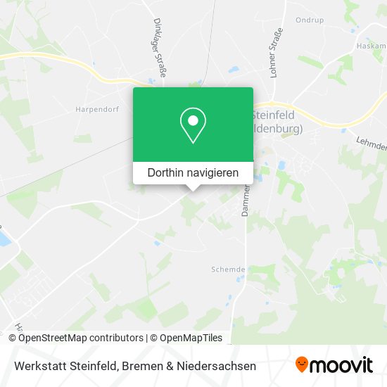Werkstatt Steinfeld Karte