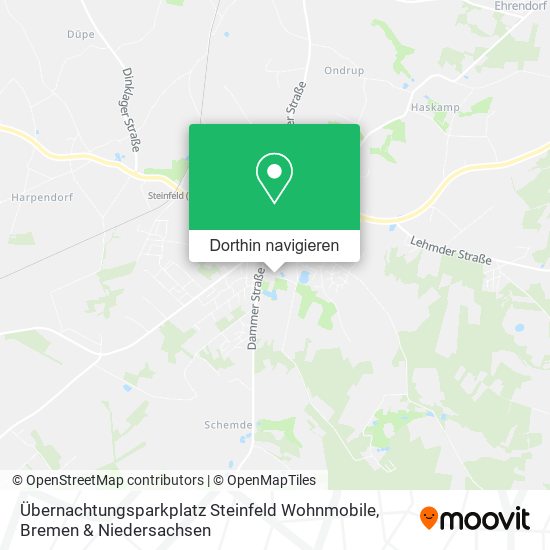 Übernachtungsparkplatz Steinfeld Wohnmobile Karte