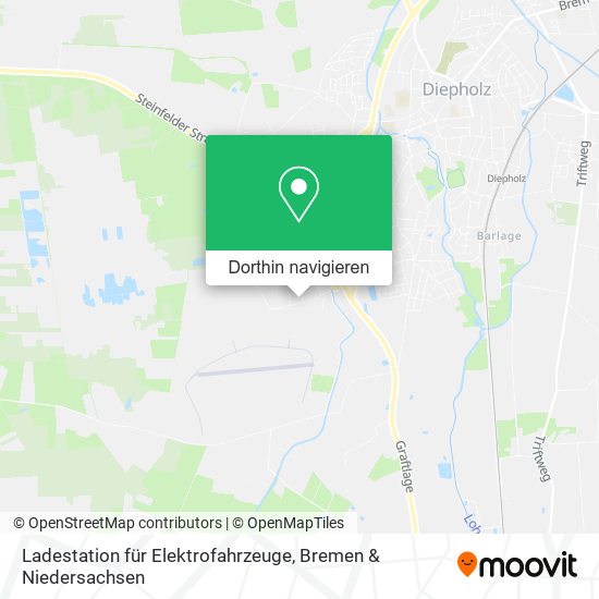 Ladestation für Elektrofahrzeuge Karte