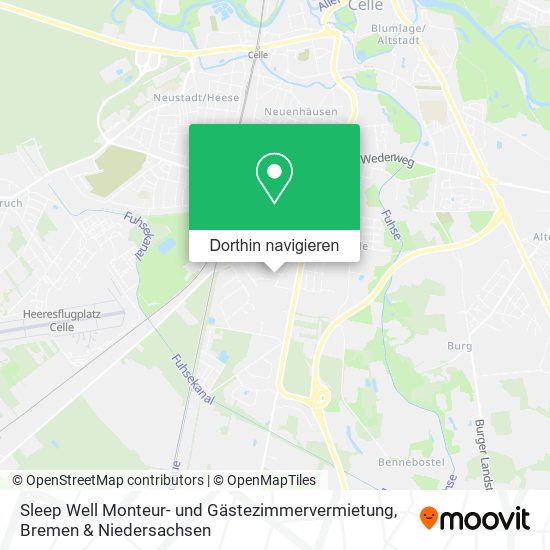 Sleep Well Monteur- und Gästezimmervermietung Karte