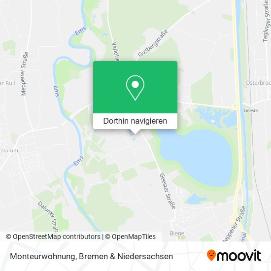 Monteurwohnung Karte