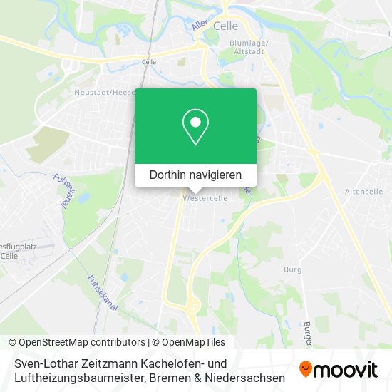 Sven-Lothar Zeitzmann Kachelofen- und Luftheizungsbaumeister Karte
