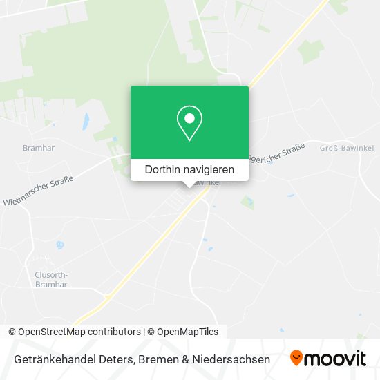 Getränkehandel Deters Karte