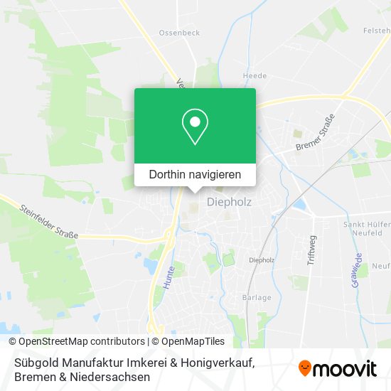 Sübgold Manufaktur Imkerei & Honigverkauf Karte