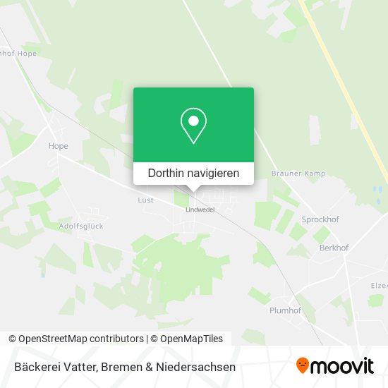 Bäckerei Vatter Karte