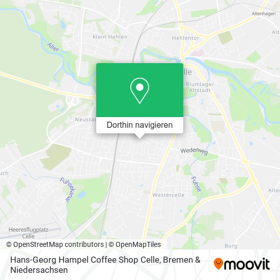 Hans-Georg Hampel Coffee Shop Celle Karte