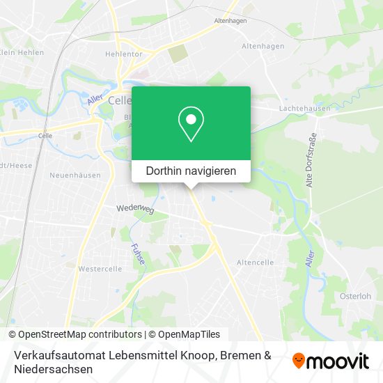 Verkaufsautomat Lebensmittel Knoop Karte