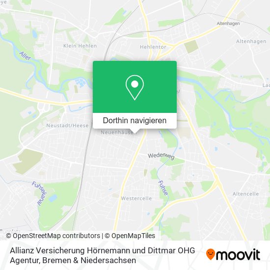 Allianz Versicherung Hörnemann und Dittmar OHG Agentur Karte