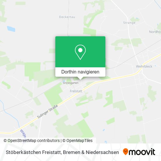 Stöberkästchen Freistatt Karte