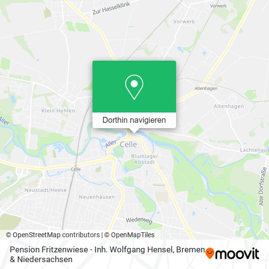 Pension Fritzenwiese - Inh. Wolfgang Hensel Karte