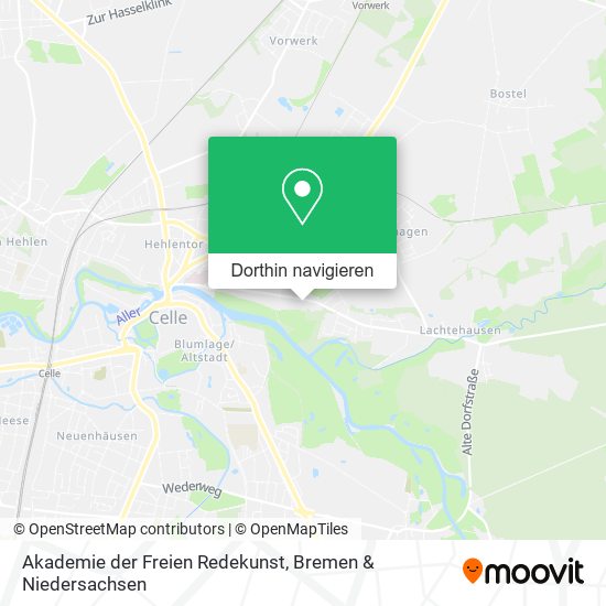 Akademie der Freien Redekunst Karte