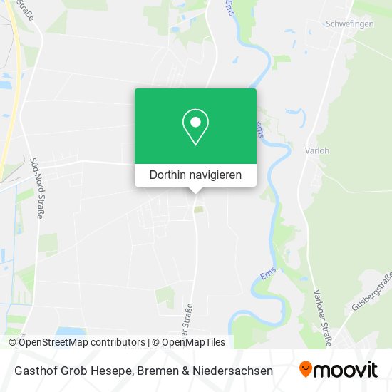 Gasthof Grob Hesepe Karte