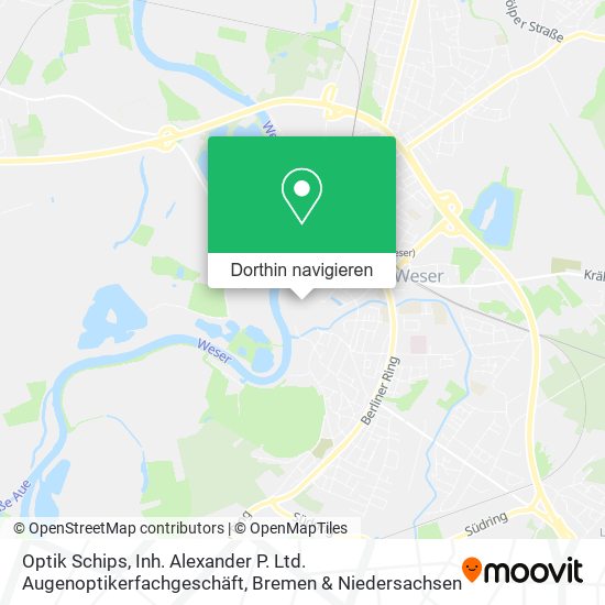Optik Schips, Inh. Alexander P. Ltd. Augenoptikerfachgeschäft Karte