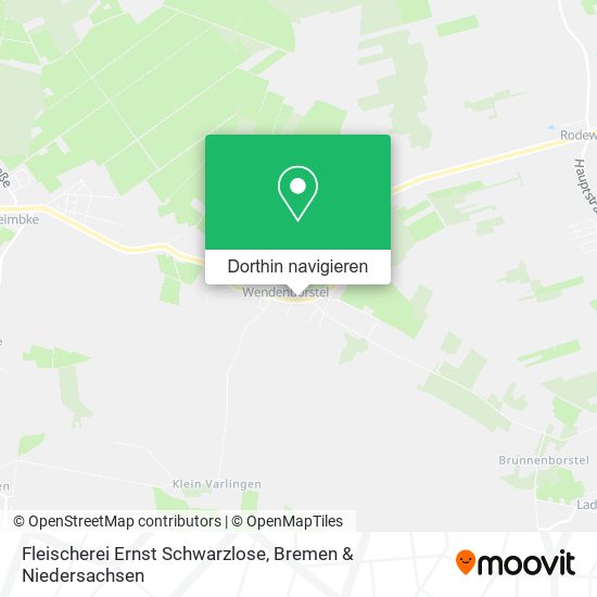Fleischerei Ernst Schwarzlose Karte