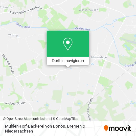 Mühlen-Hof-Bäckerei von Donop Karte
