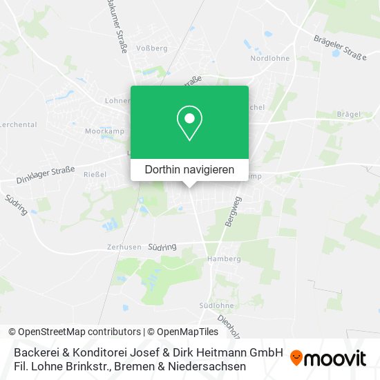 Backerei & Konditorei Josef & Dirk Heitmann GmbH Fil. Lohne Brinkstr. Karte