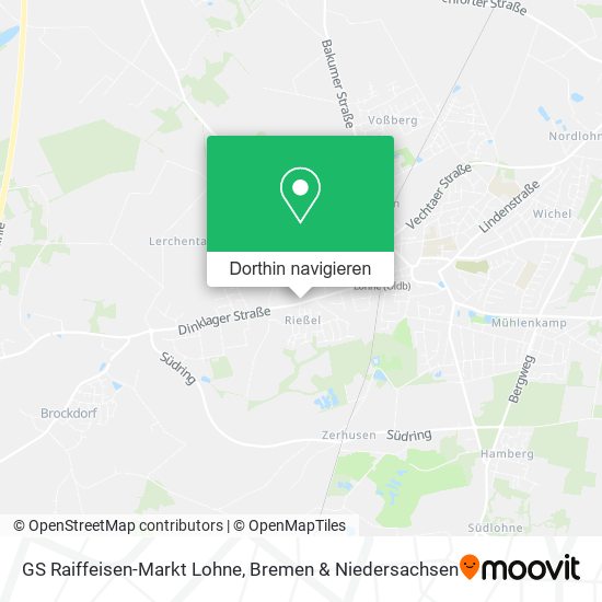 GS Raiffeisen-Markt Lohne Karte