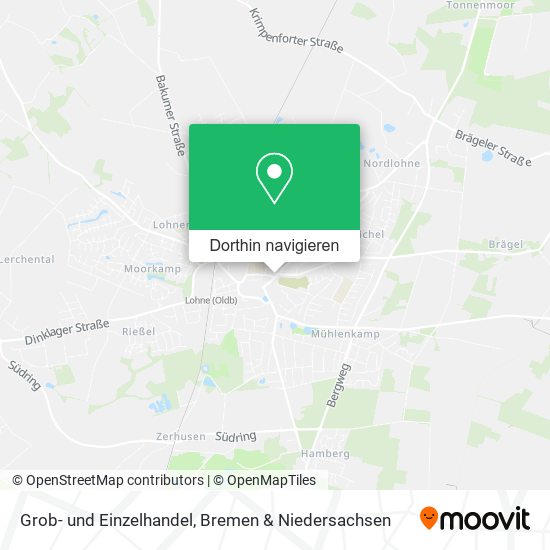 Grob- und Einzelhandel Karte