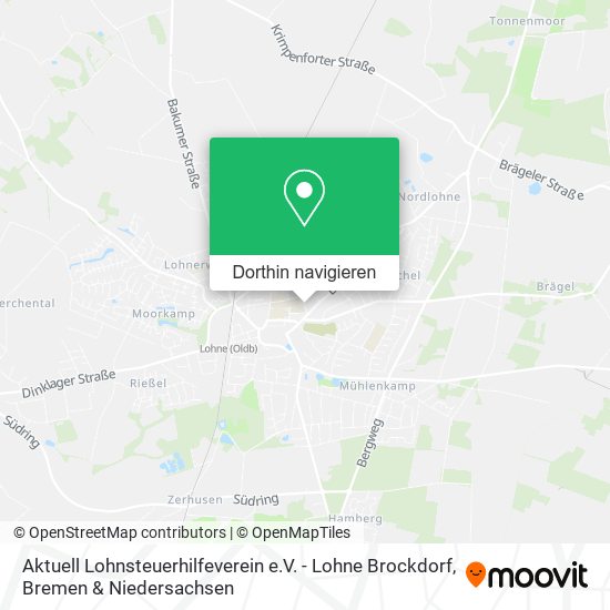 Aktuell Lohnsteuerhilfeverein e.V. - Lohne Brockdorf Karte