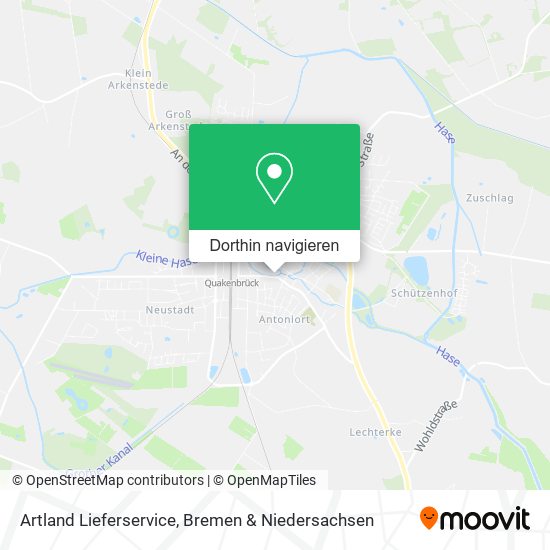 Artland Lieferservice Karte