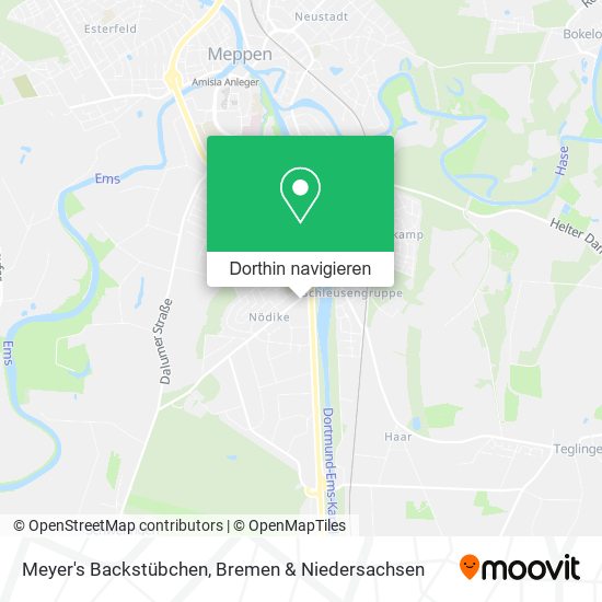 Meyer's Backstübchen Karte