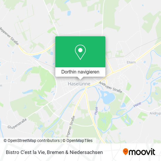 Bistro C'est la Vie Karte