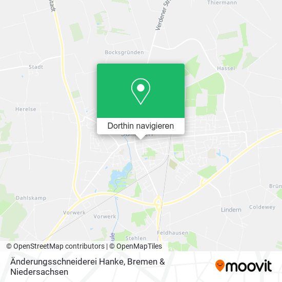 Änderungsschneiderei Hanke Karte