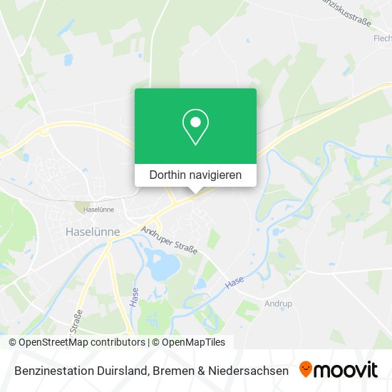 Benzinestation Duirsland Karte