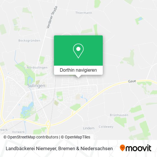 Landbäckerei Niemeyer Karte
