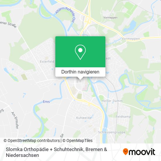 Slomka Orthopädie + Schuhtechnik Karte