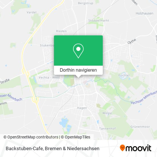 Backstuben-Cafe Karte