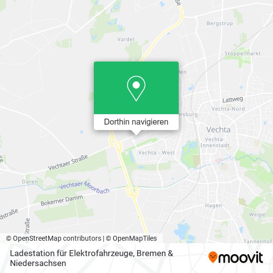 Ladestation für Elektrofahrzeuge Karte