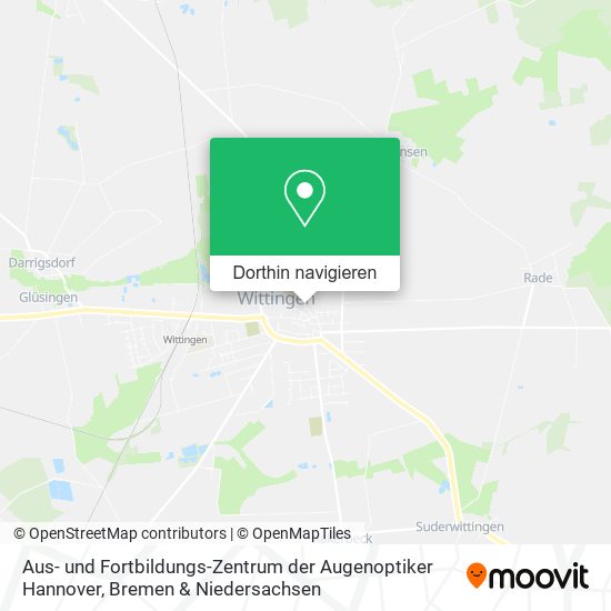Aus- und Fortbildungs-Zentrum der Augenoptiker Hannover Karte