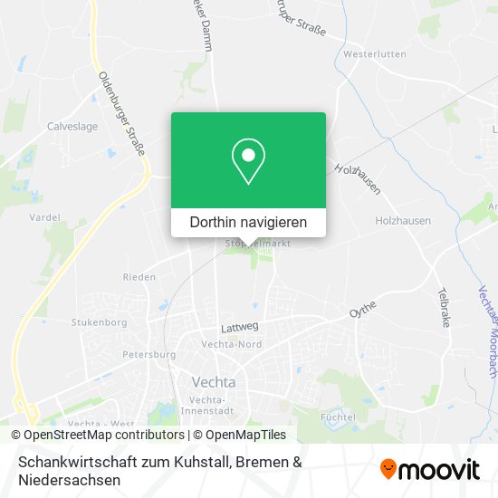 Schankwirtschaft zum Kuhstall Karte