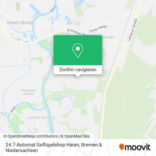 24 7-Automat Geflügelshop Haren Karte